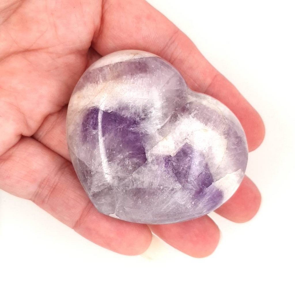 amethyst crystal heart