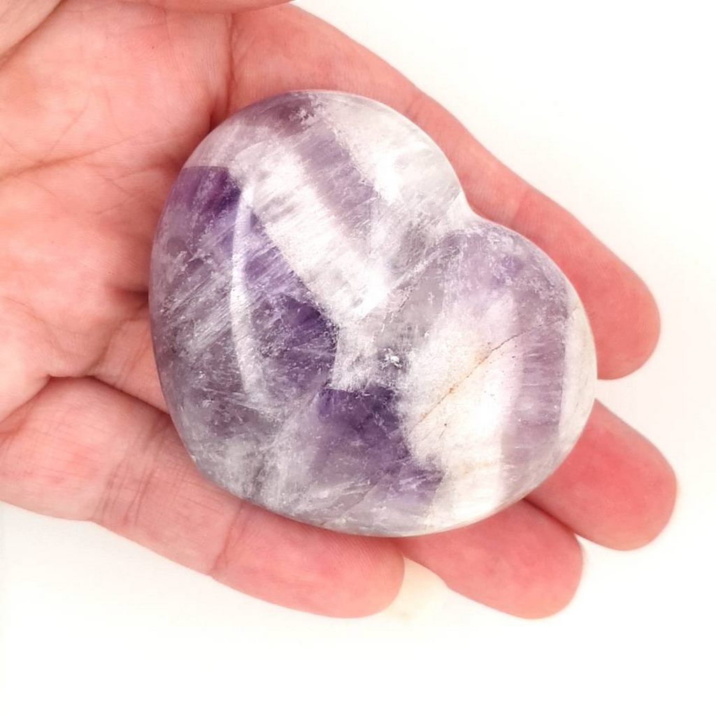 amethyst crystal heart