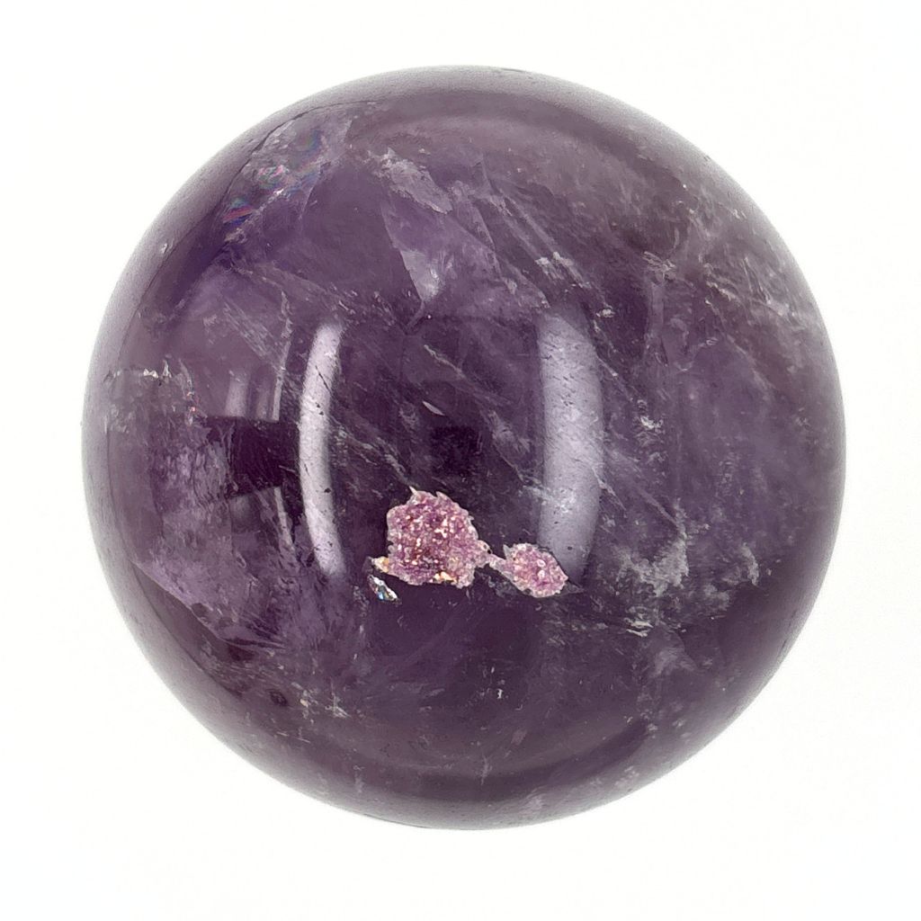 Amethyst Sphere Crystal for Home Decor, Healing, Decoration & Feng Shui - 53mm