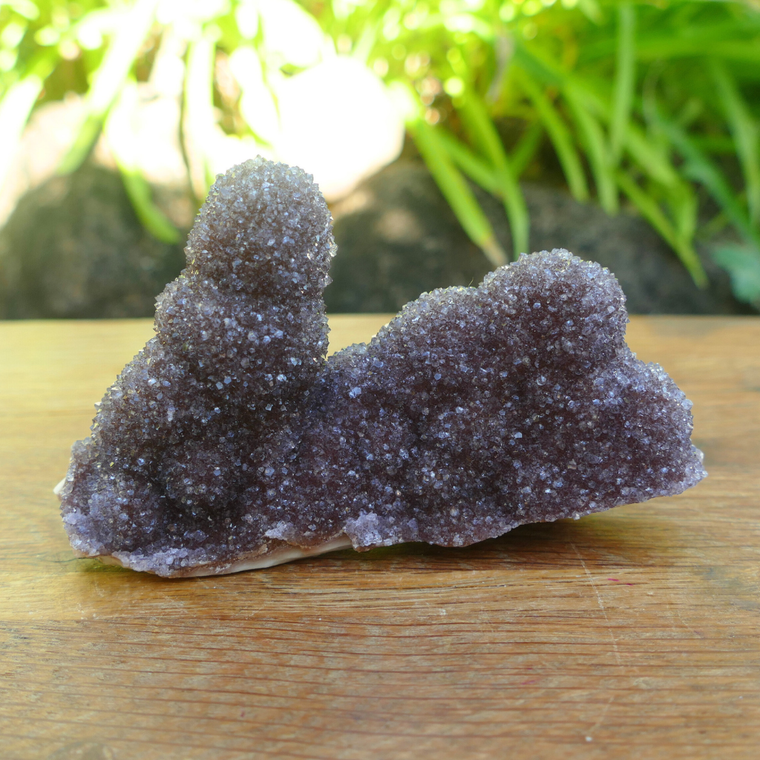 Natural amethyst druzy cluster with sparkling micro crystals unique formation