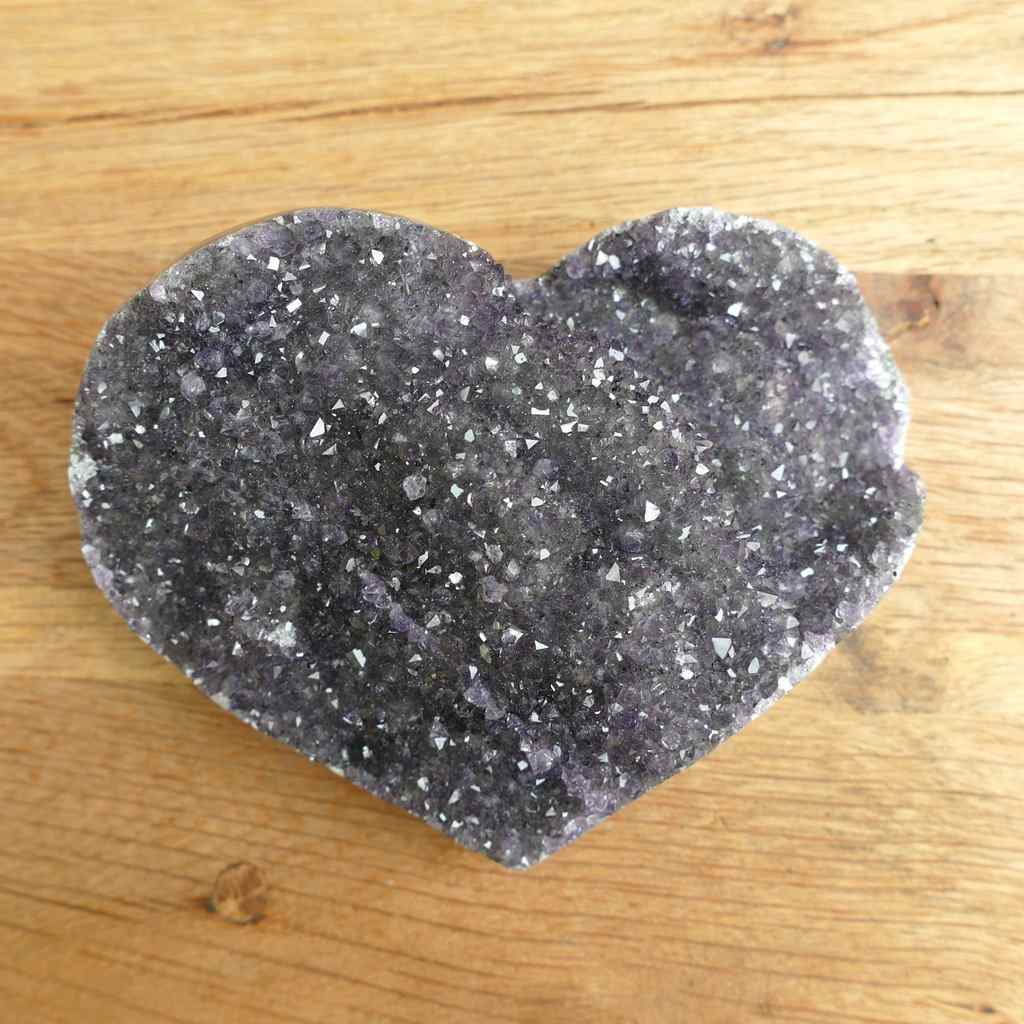 amethyst heart cluster