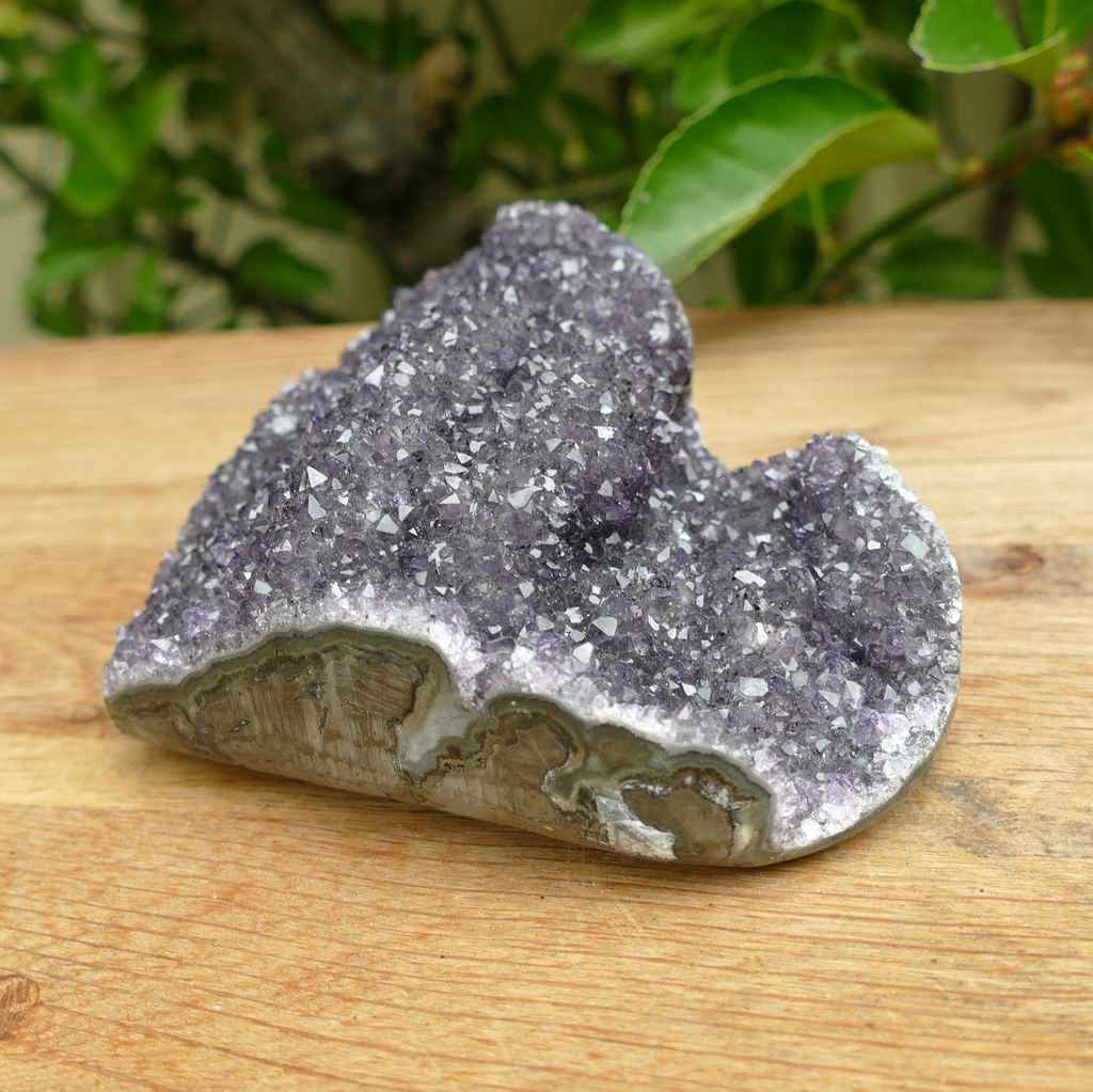 amethyst heart cluster