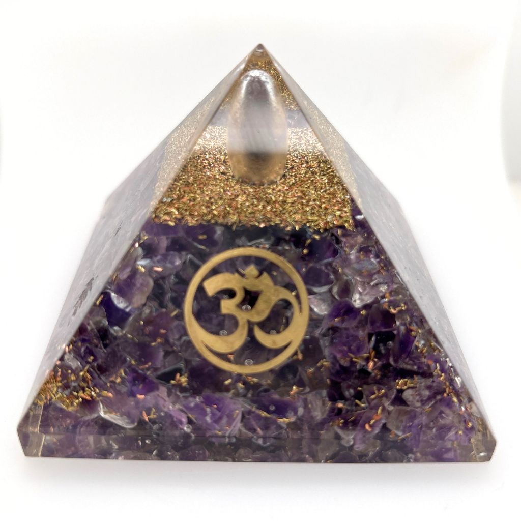orgonite amethyst pyramid