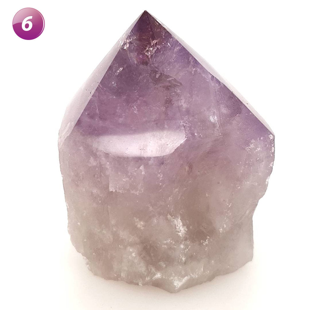 amethyst semi polished point