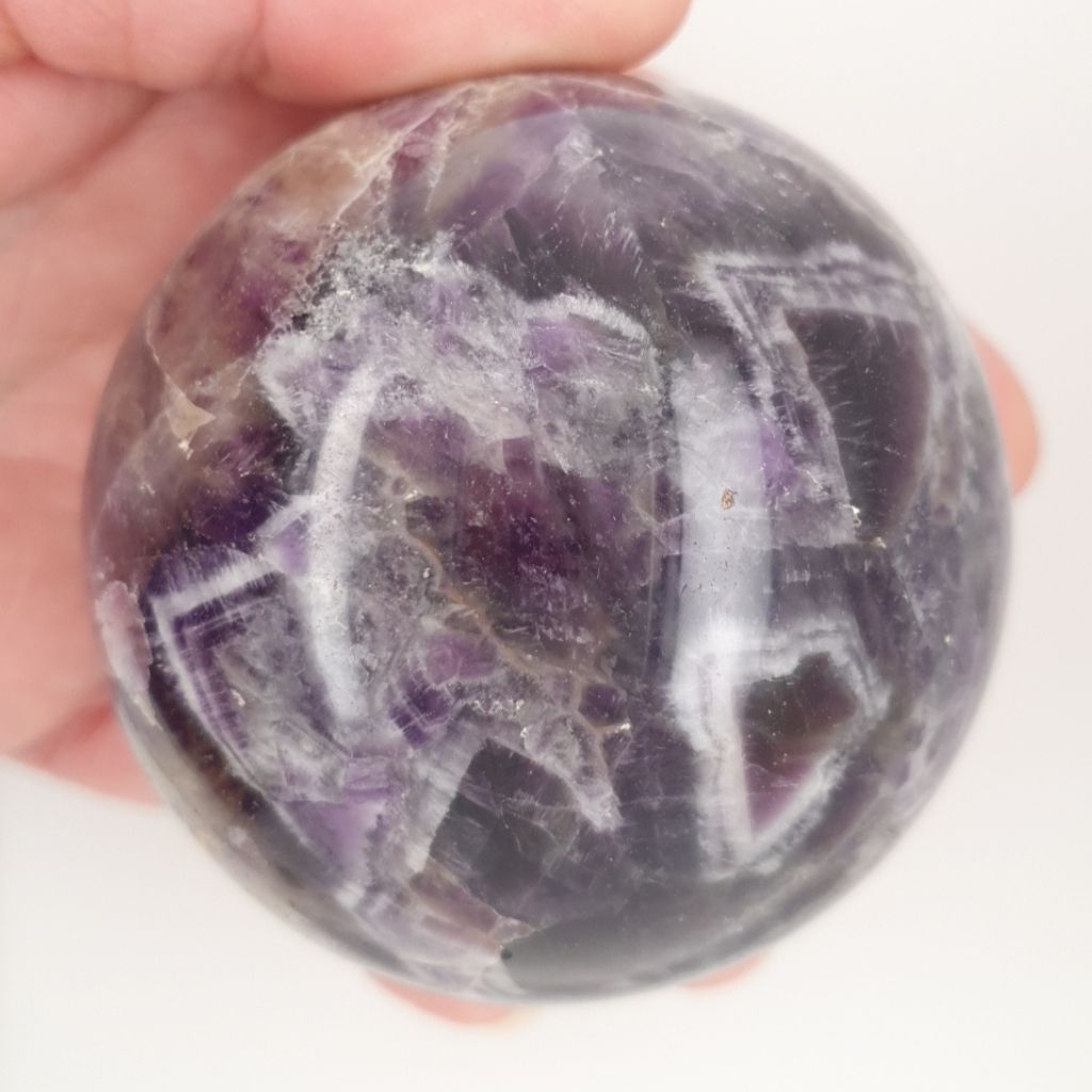 amethyst Chevron sphere
