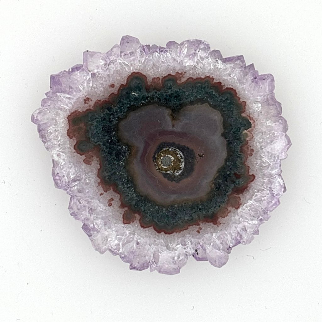 Amethyst Stalactite Slice Floating Frame | Crystal Display Australia