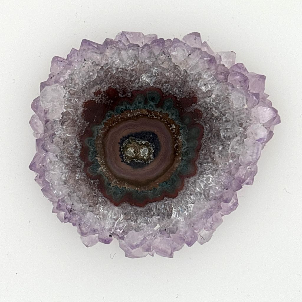 Amethyst Stalactite Slice Floating Frame | Crystal Display Australia