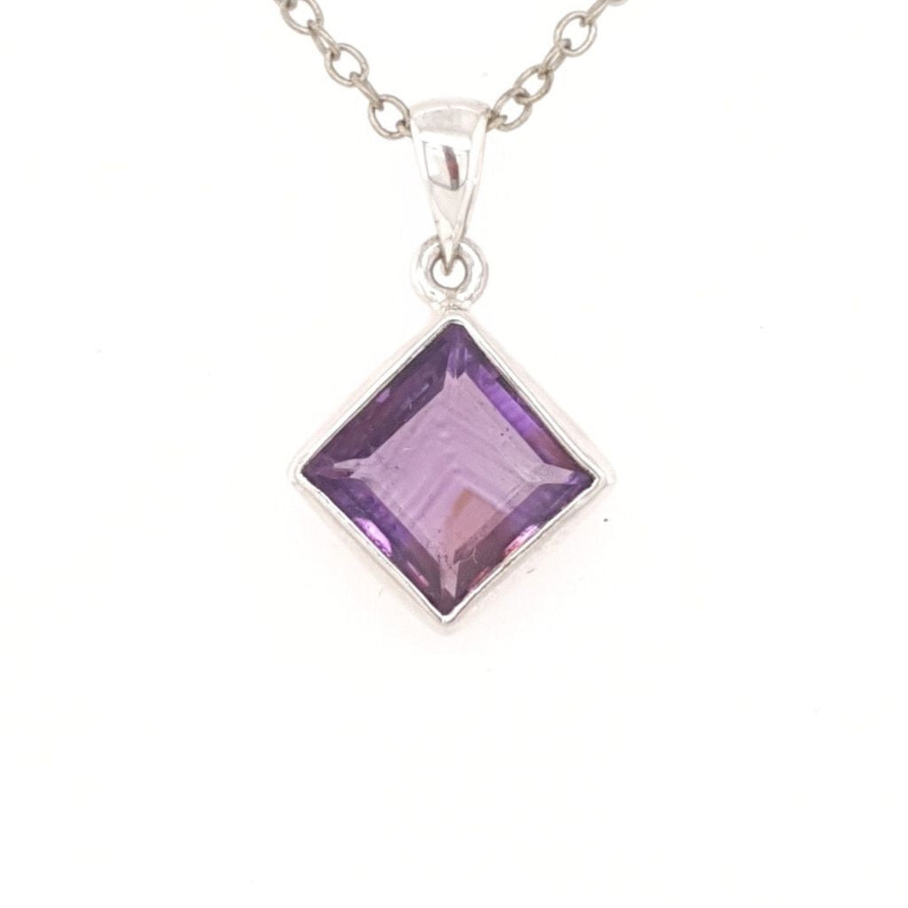amethyst crystal pendant