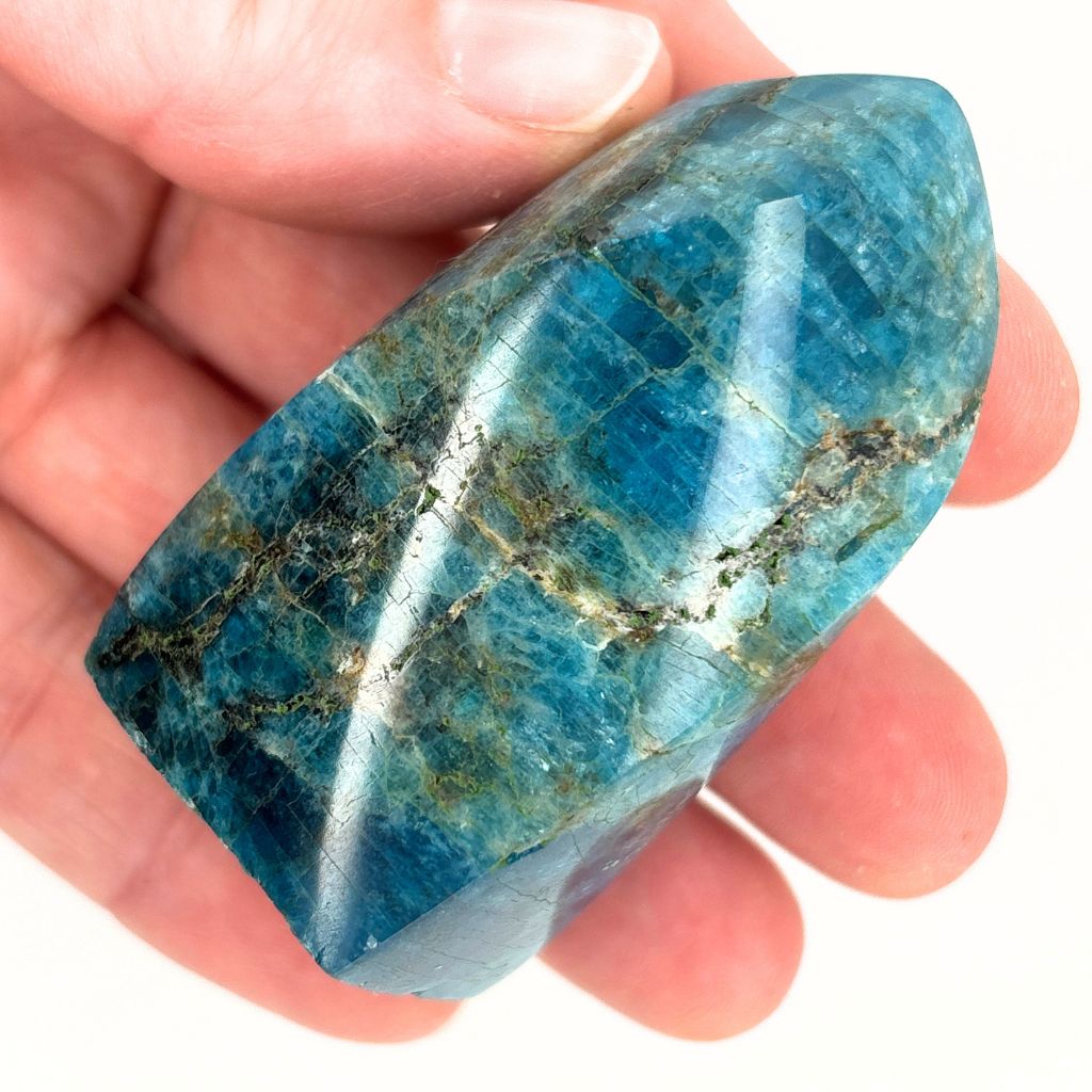 Apatite Crystal Flame Polished Crystal for Home Decor