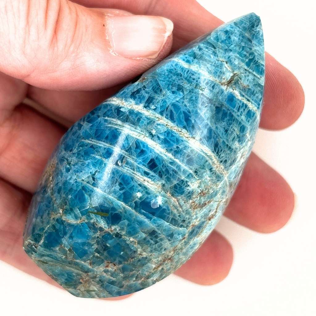 Apatite Crystal Flame Polished Crystal for Home Decor