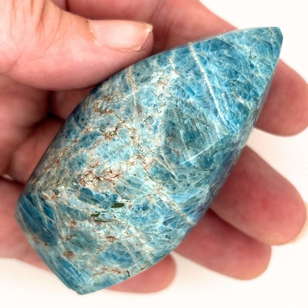 Apatite Crystal Flame Polished Crystal for Home Decor