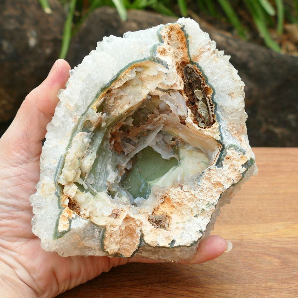Natural Apophyllite crystal cluster 947g with sparkling white crystals