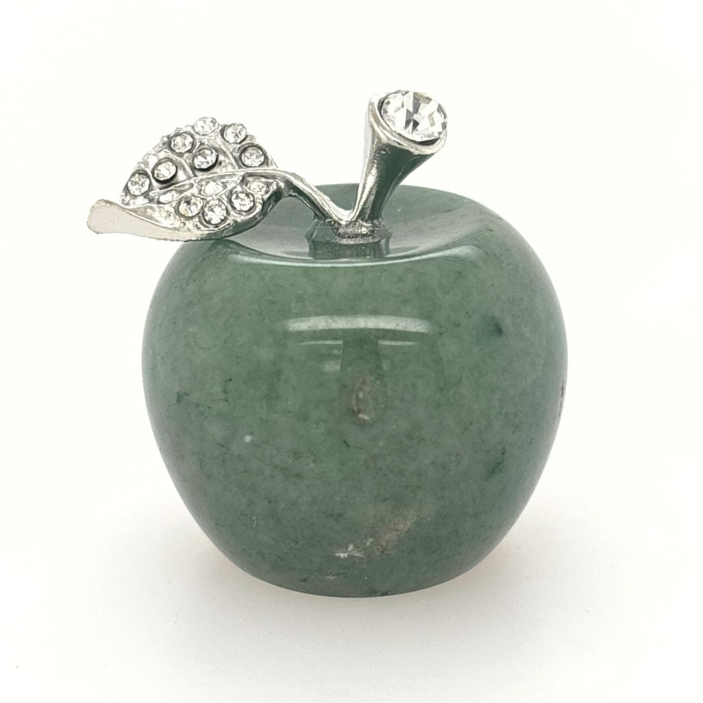 green aventurine crystal apple