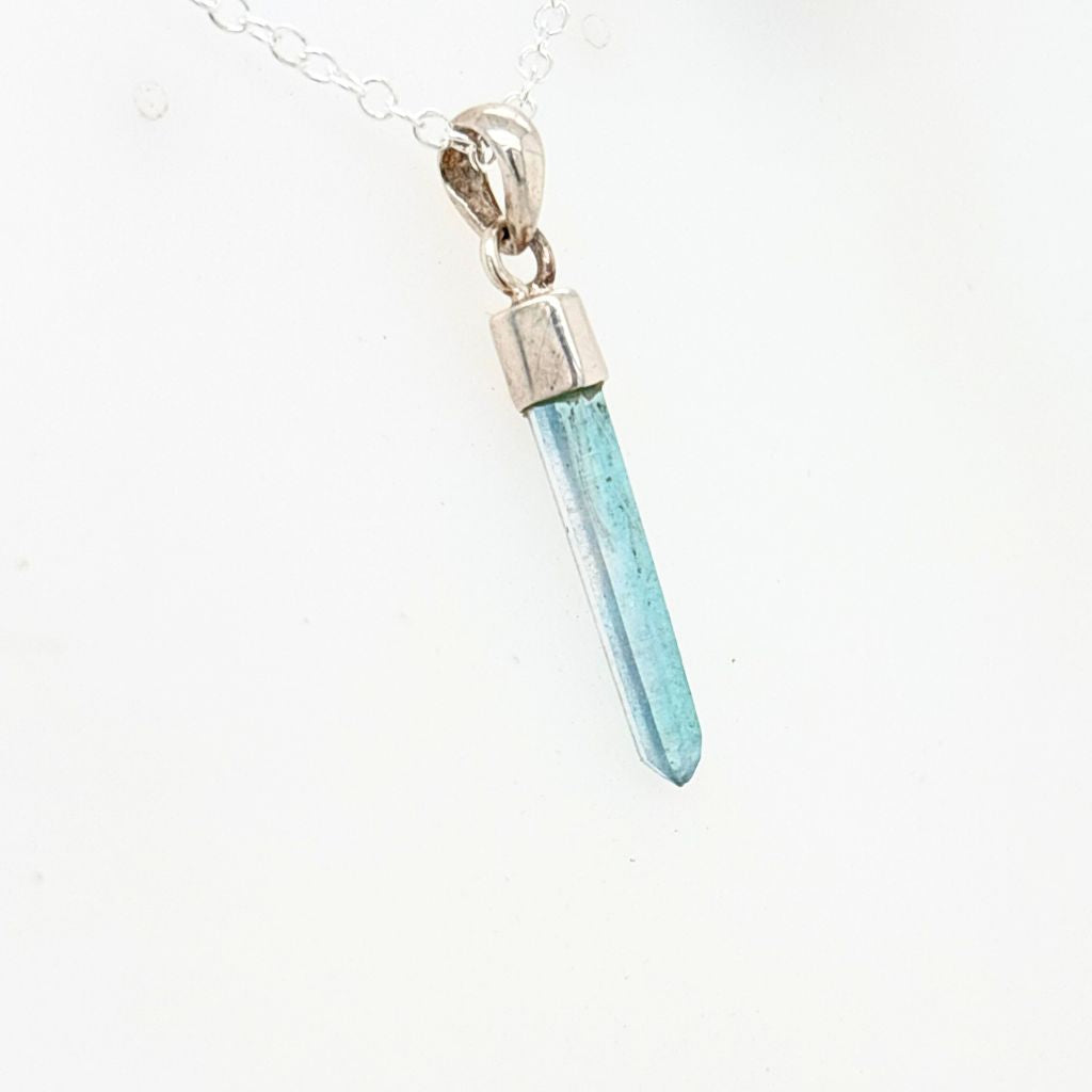 aqua aura pendant