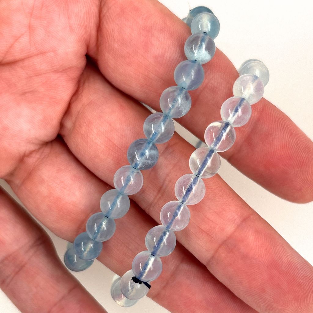 aquamarine bead bracelet