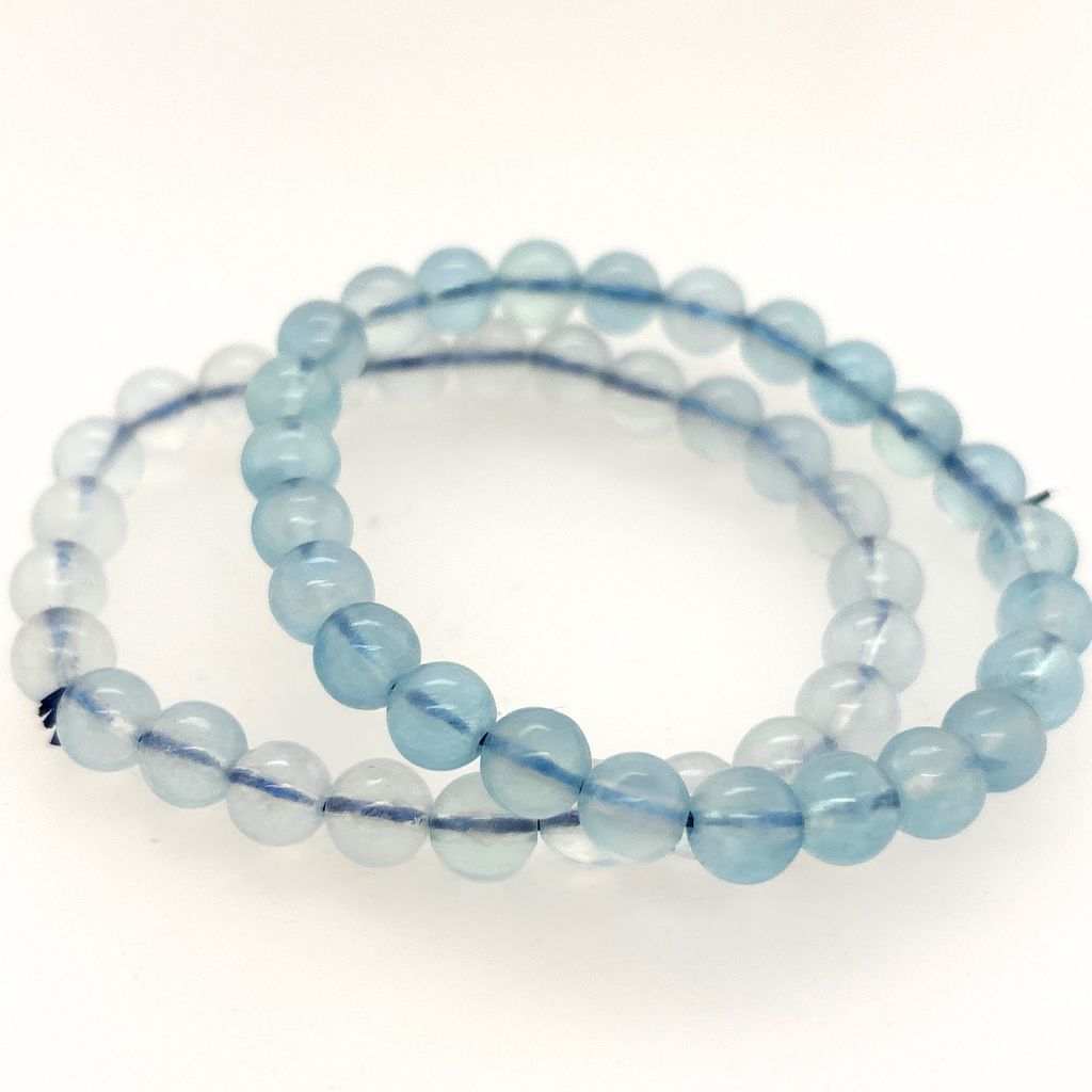 aquamarine bead bracelet