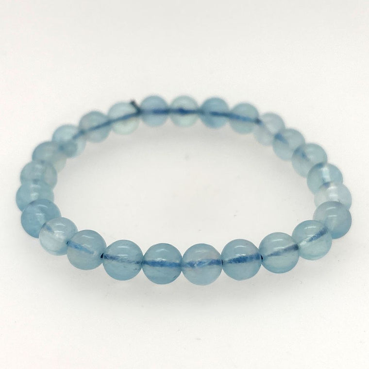 aquamarine bead bracelet