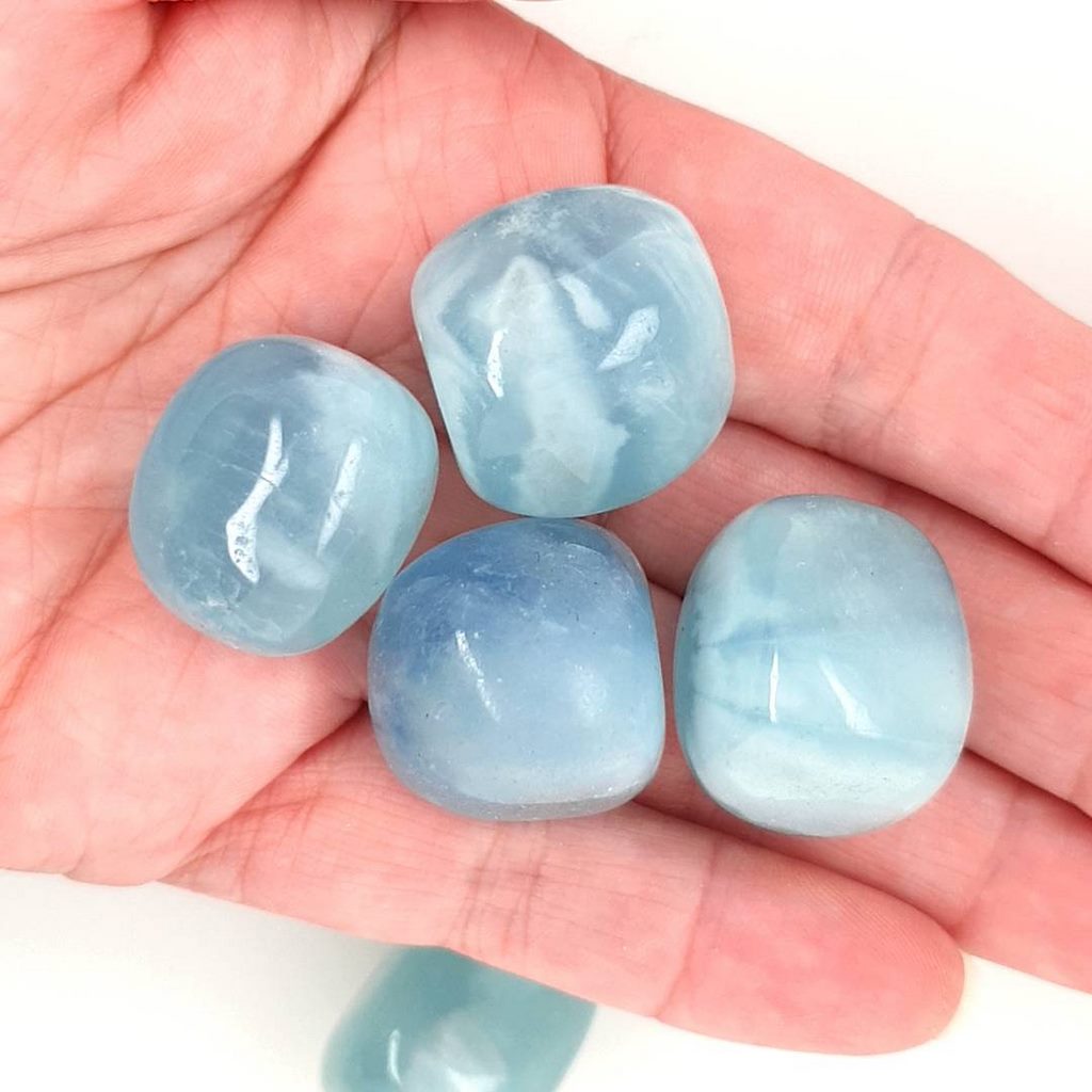 aquamarine tumble stones