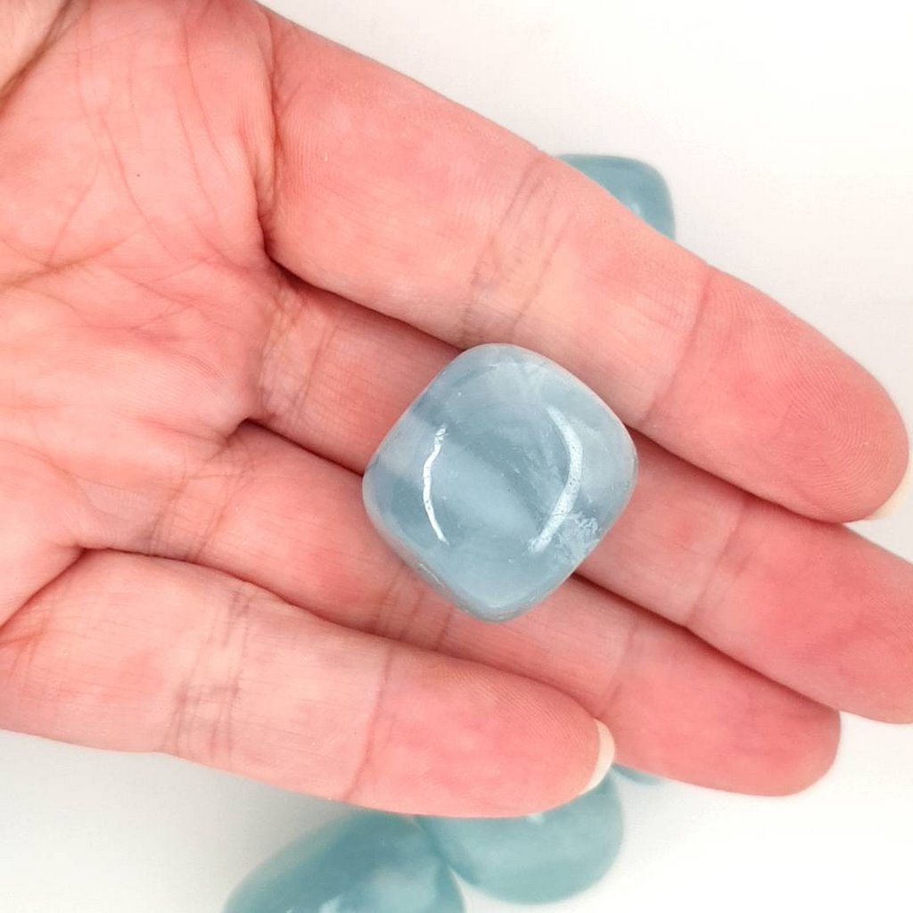 aquamarine tumble stones