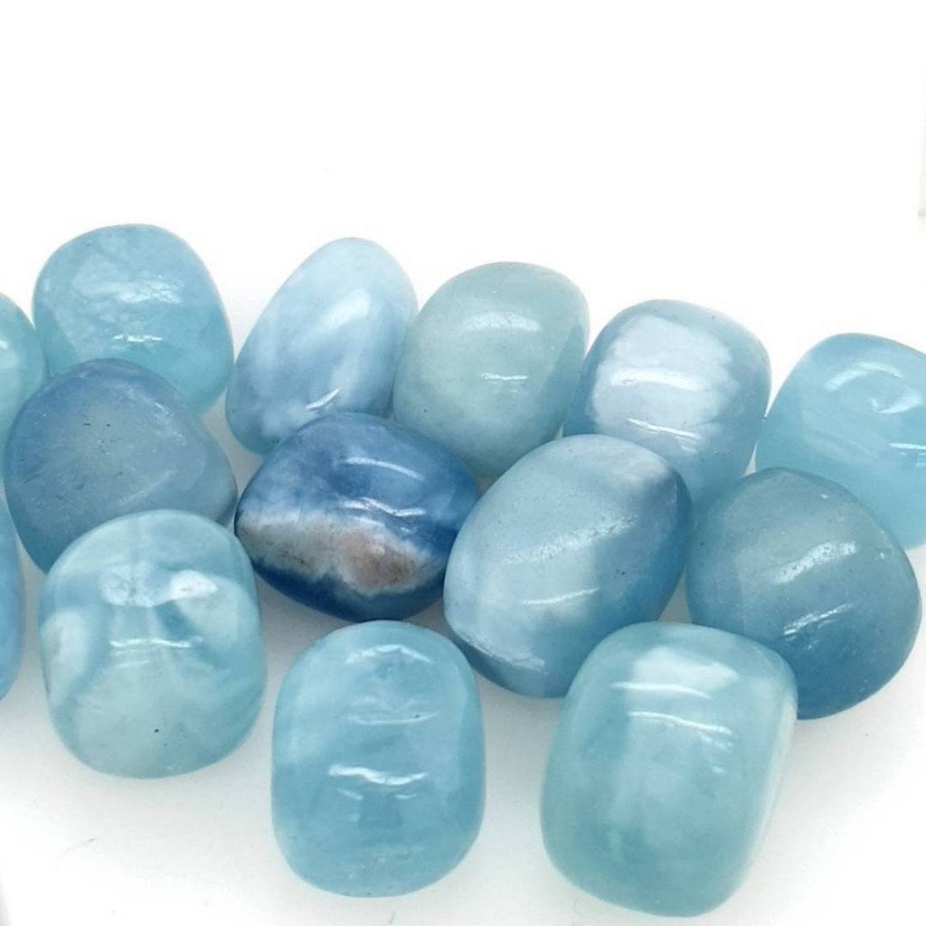 aquamarine tumble stones