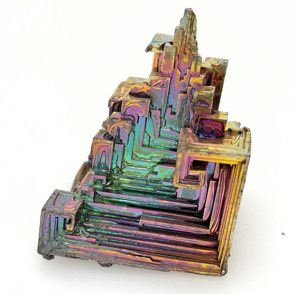 Bismuth Crystal – Lab-Grown Rainbow Formation
