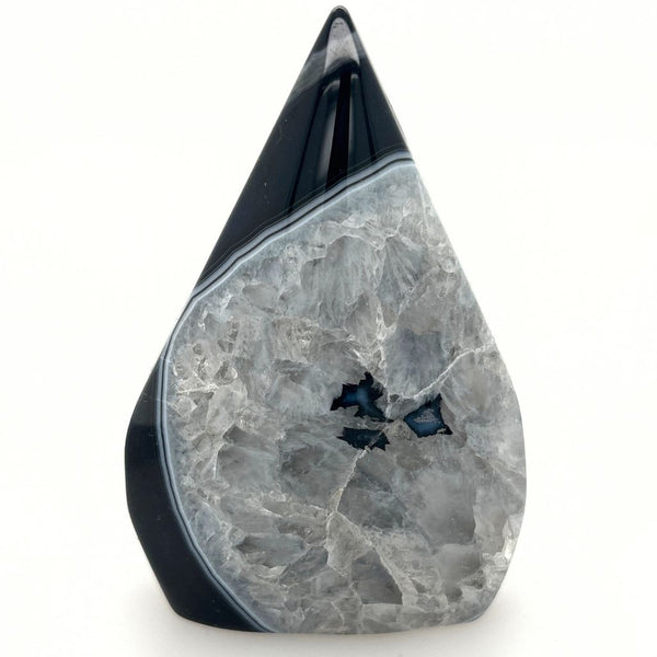 Black Agate Crystal Flame