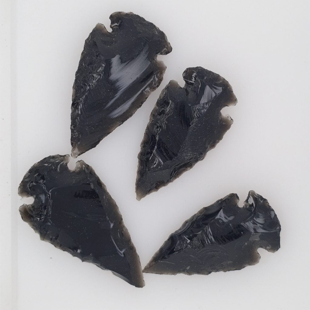 black obsidian arrowhead