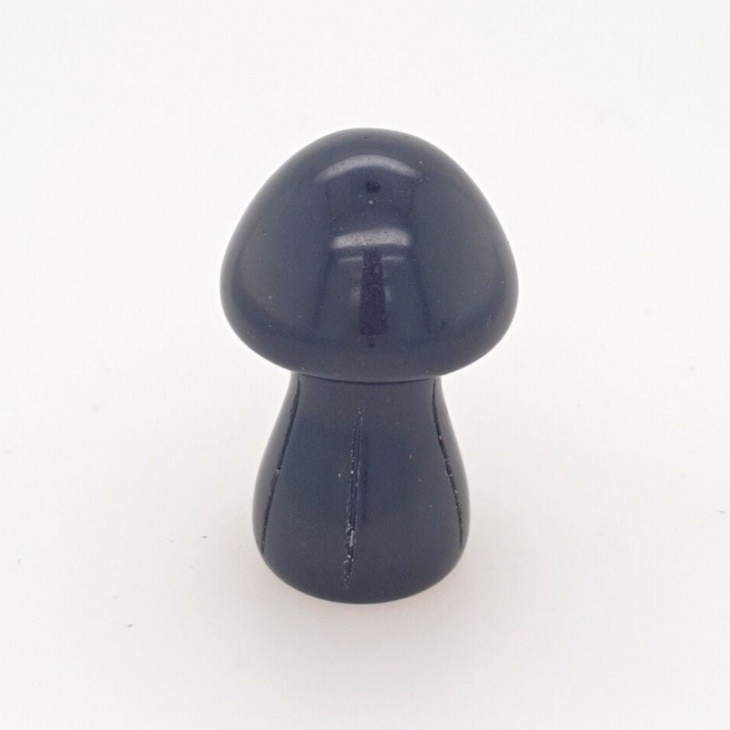 Obsidian crystal mushrooms