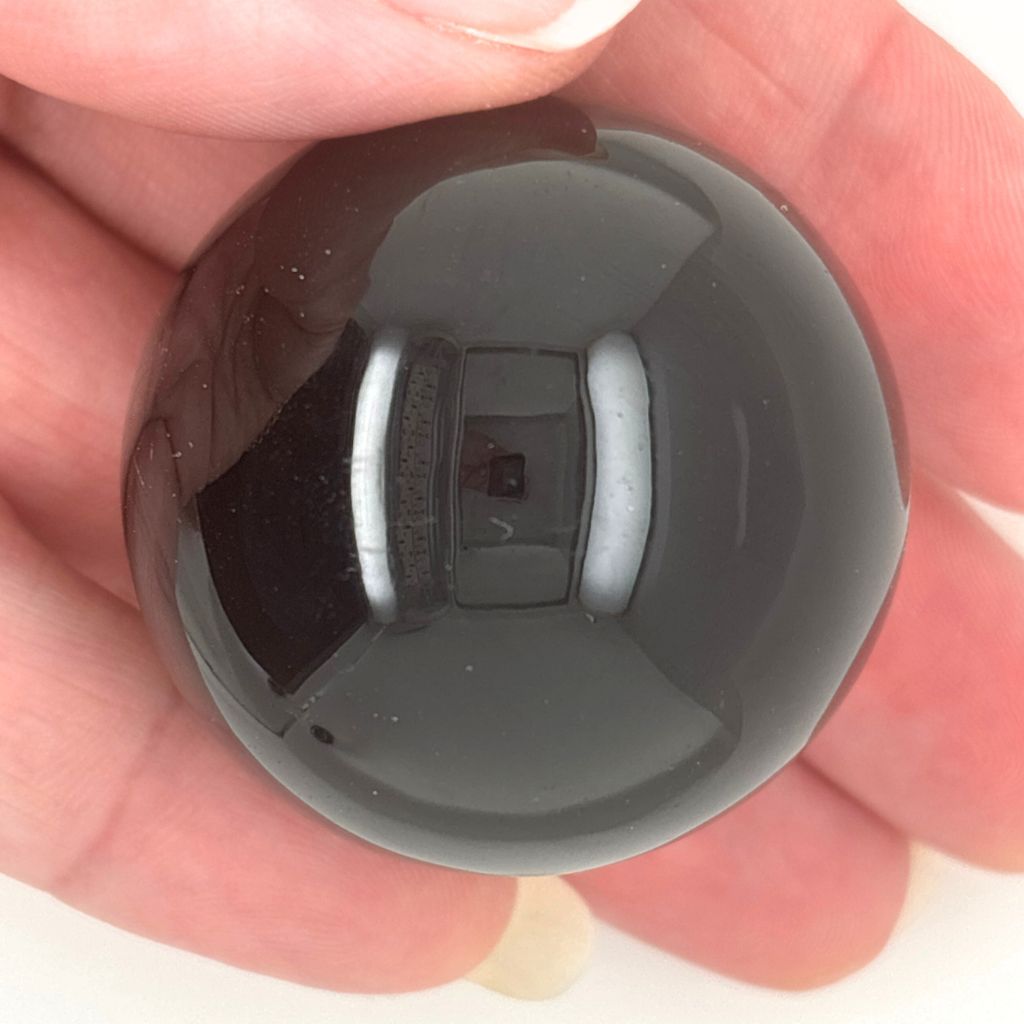 obsidian black sphere
