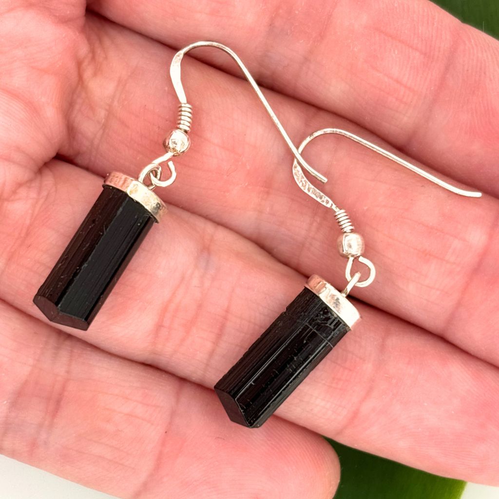 Tourmaline Earrings in Sterling Silver | Earth Inspired Gifts