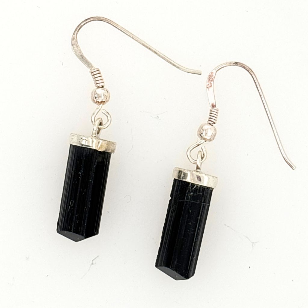 Tourmaline Earrings in Sterling Silver | Earth Inspired Gifts
