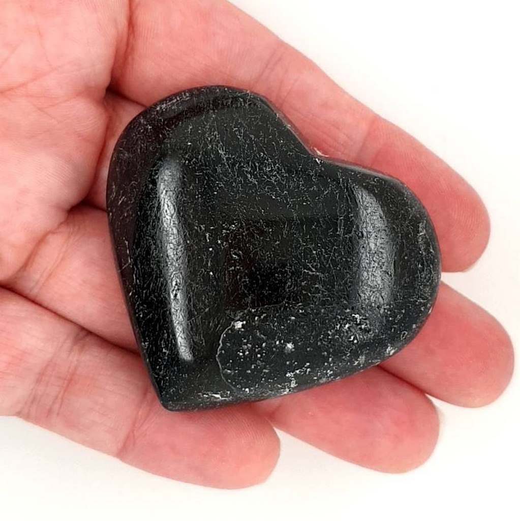 black tourmaline hearts