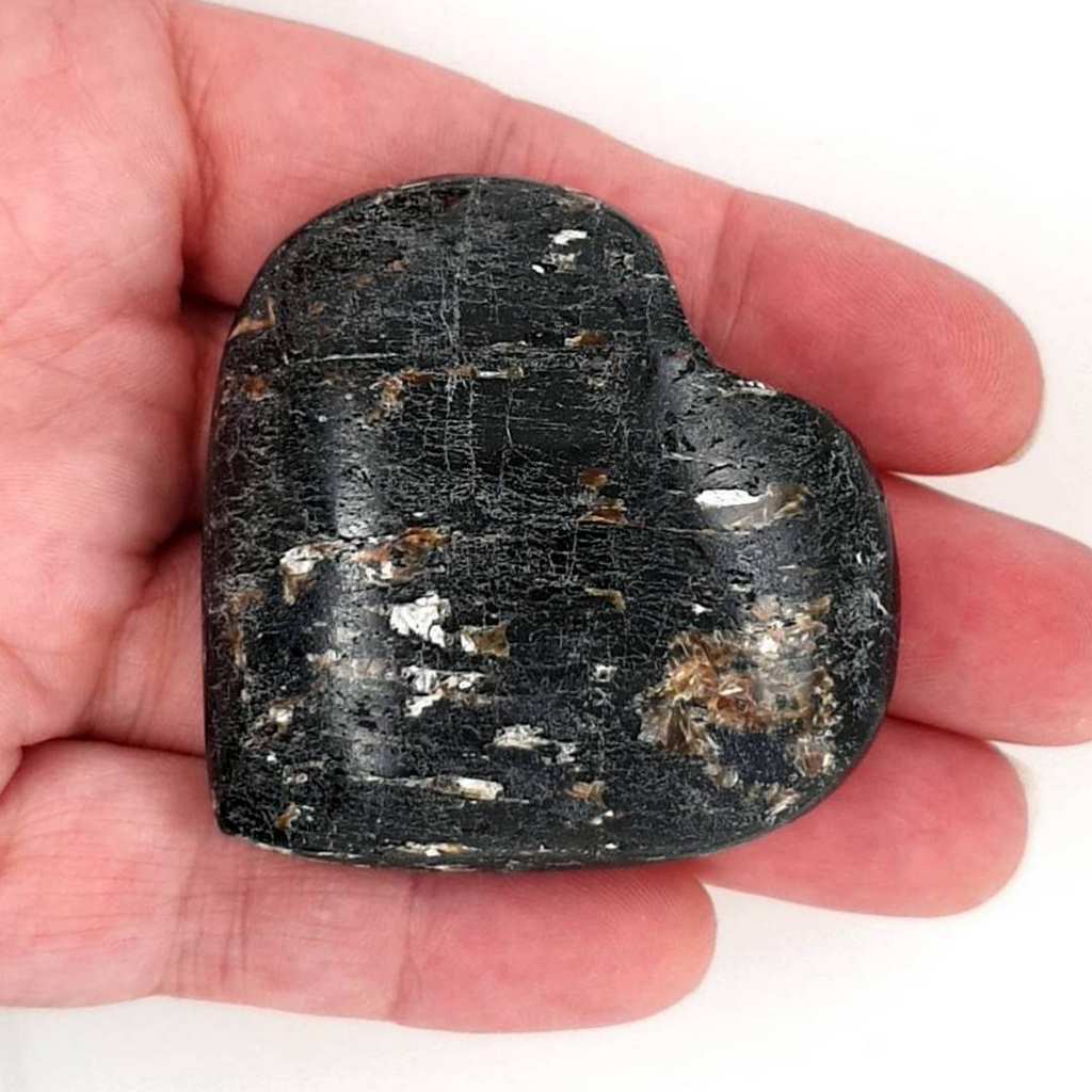 black tourmaline hearts