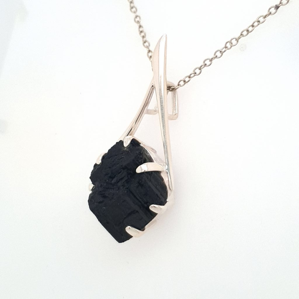 black tourmaline pendant