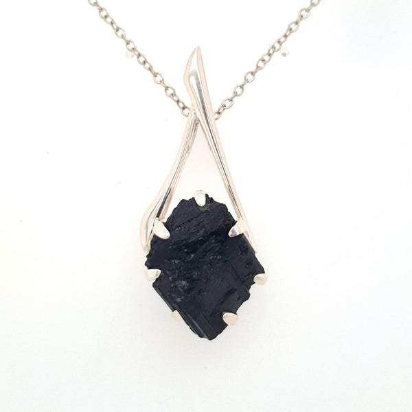 Tourmaline Pendant set in Sterling Silver | Tourmaline Crystal Jewellery