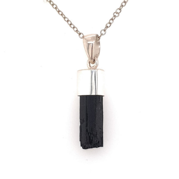 Tourmaline Pendant in Sterling Silver by Blue Turtles | Tourmaline Necklace