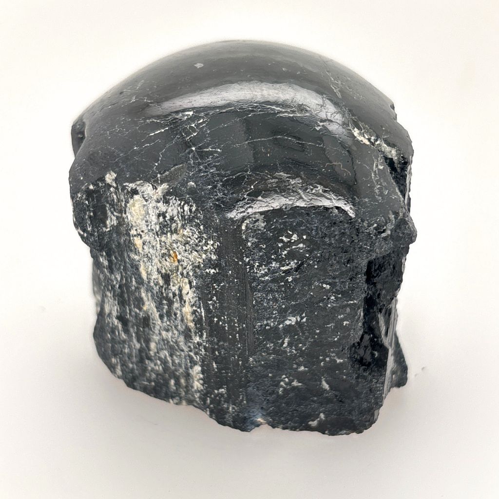 black tourmaline one face polished