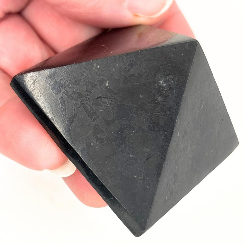 Black Tourmaline Natural Crystal Polished Pyramid