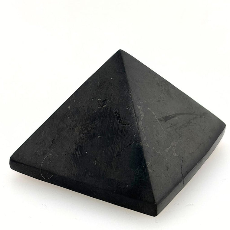 Black Tourmaline Natural Crystal Polished Pyramid