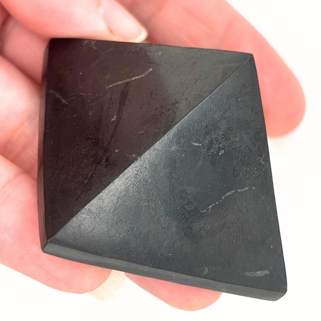 Black Tourmaline Natural Crystal Polished Pyramid