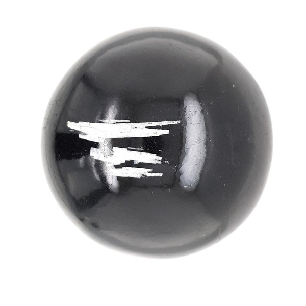 Black Tourmaline Crystal Sphere Perfectly Polished
