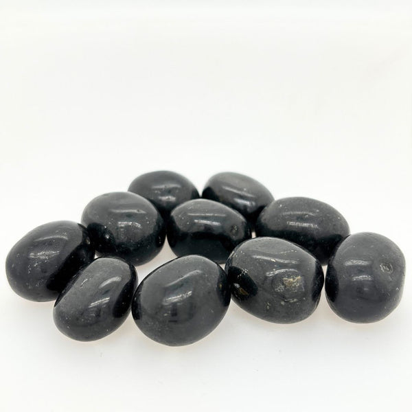 Black Tourmaline Tumble Stones - Healing Crystals for Protection, Grounding, Reiki