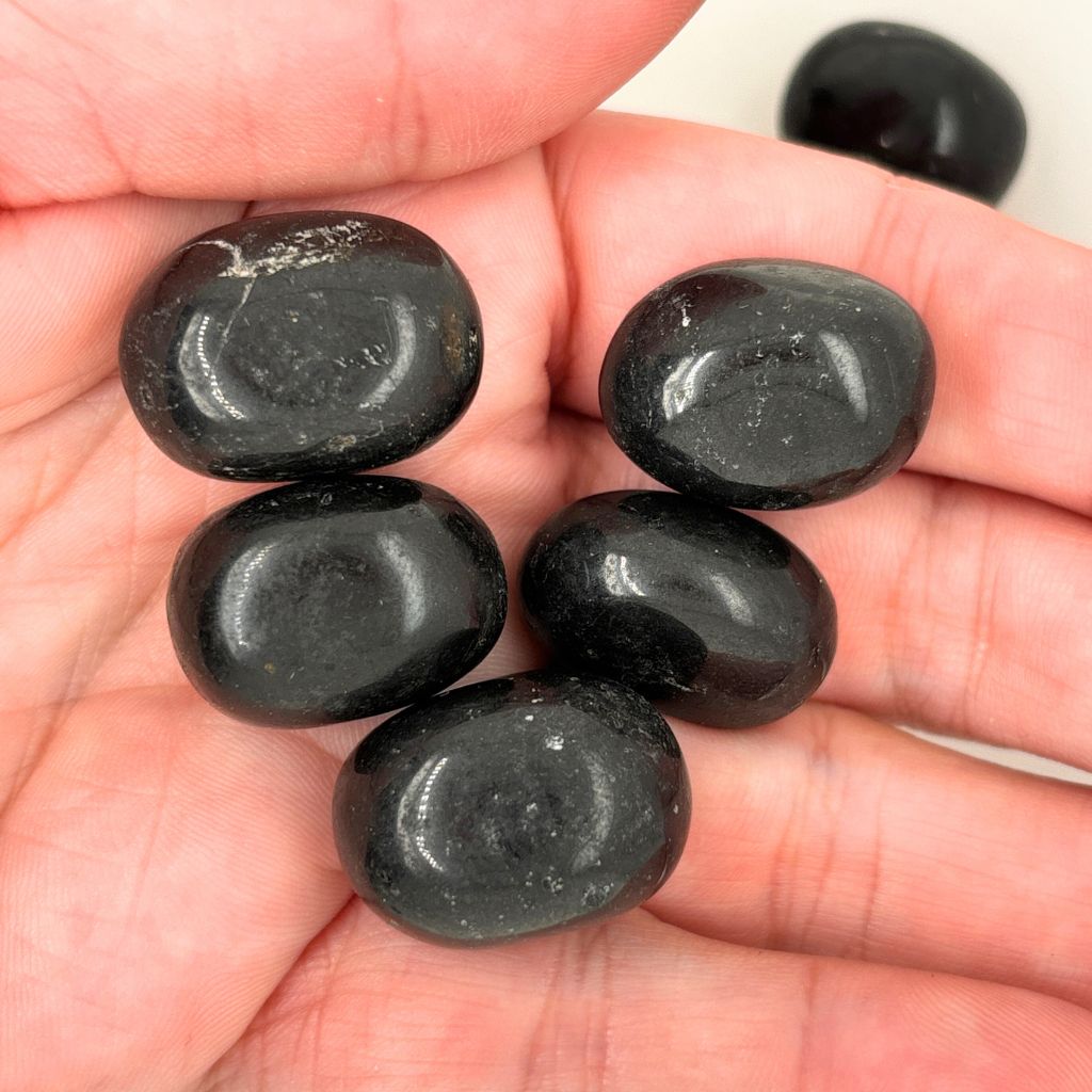 black tourmaline tumble stones