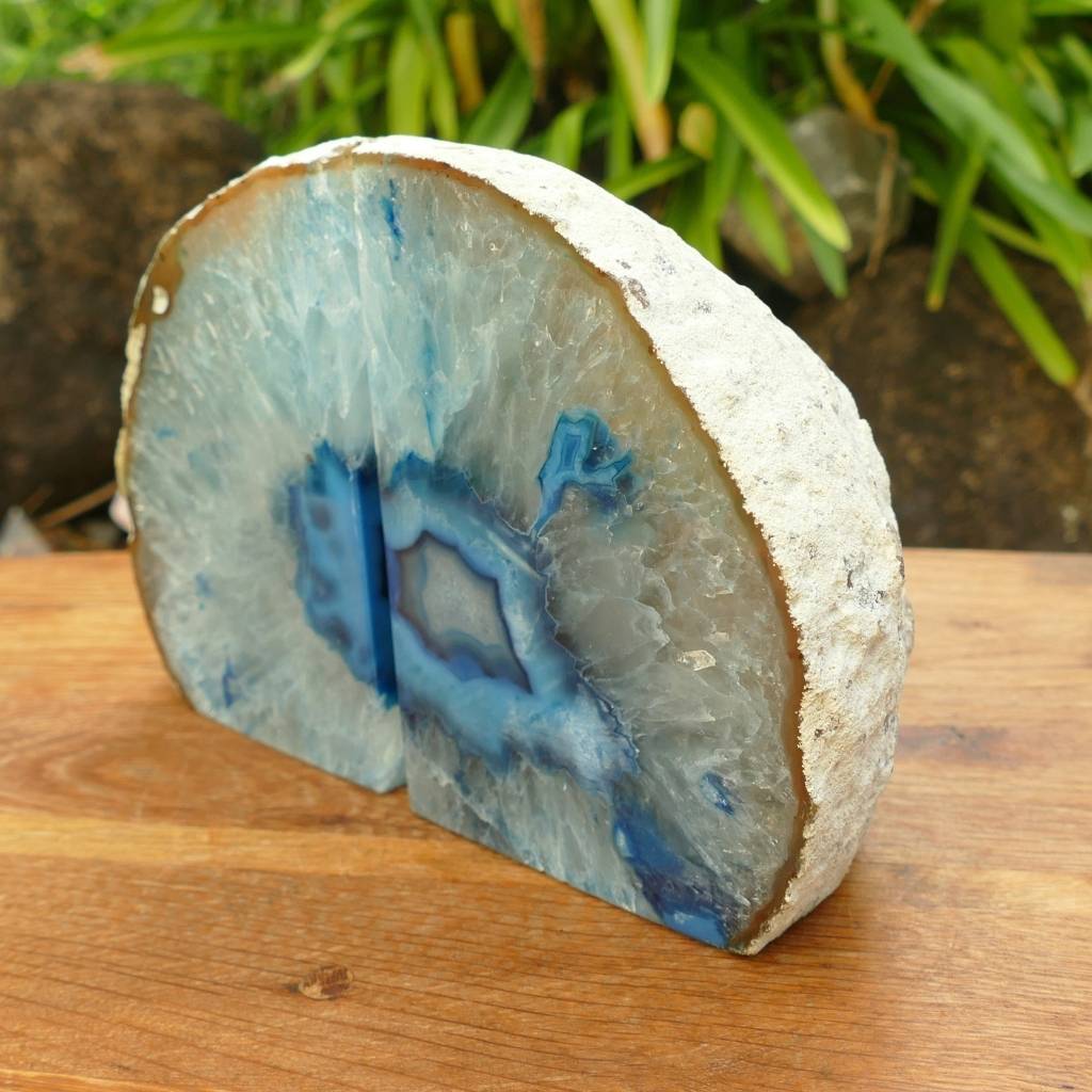 Blue Agate Bookends Australia | Crystal Bookends 3.75kg