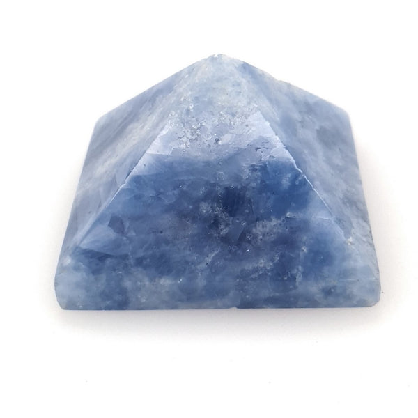 Blue Calcite Pyramid Healing Crystal Grid Gemstone for Healing Reiki Meditation