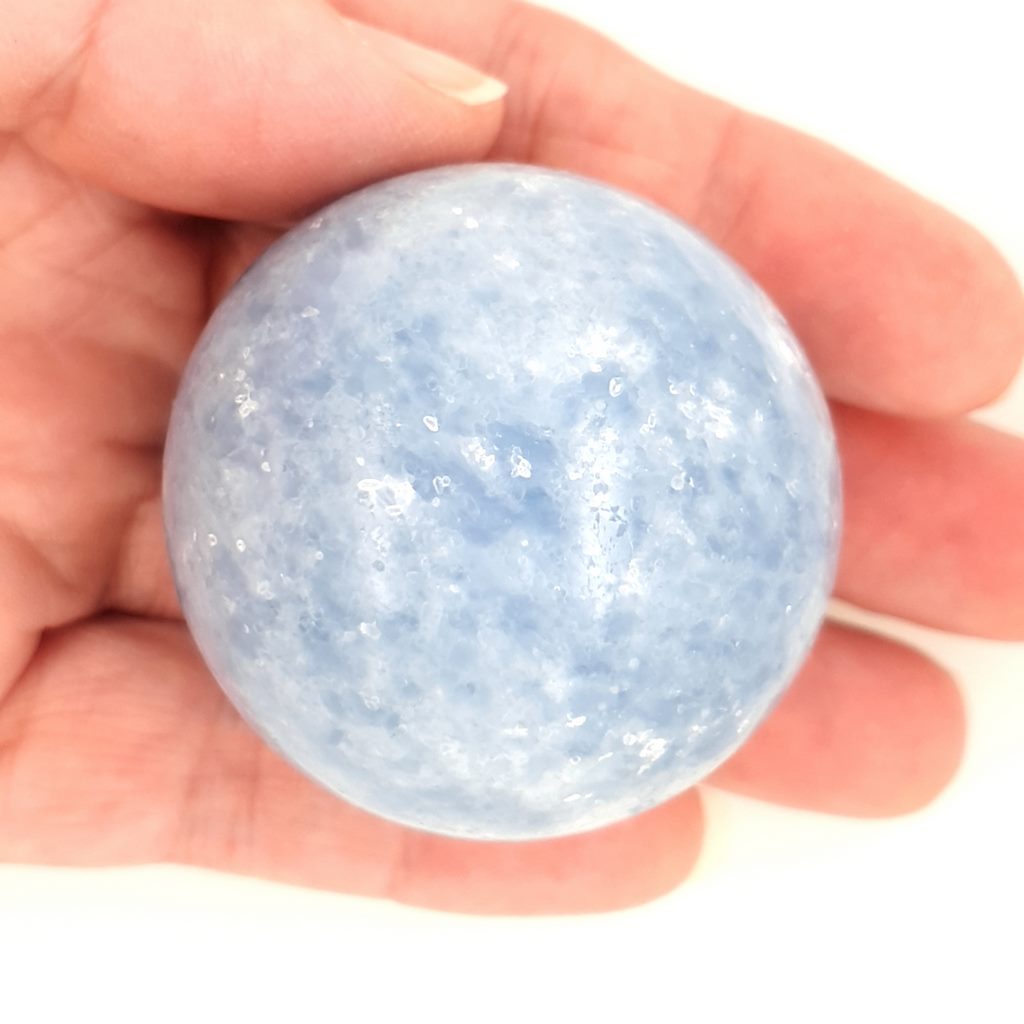 blue calcite sphere