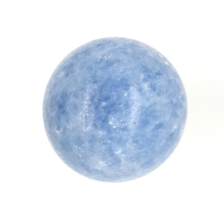 blue calcite sphere