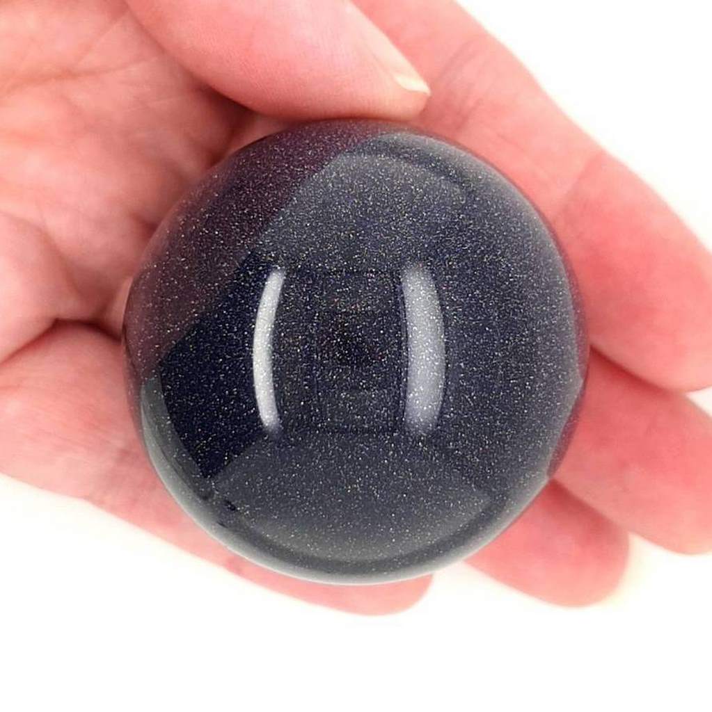 Blue Goldstone Sphere Crystal
