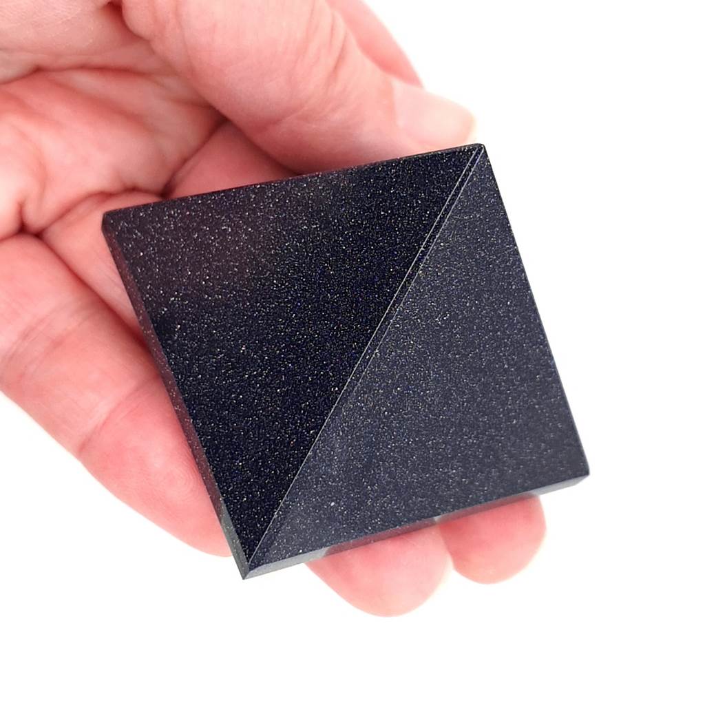 Blue Goldstone Pyramid