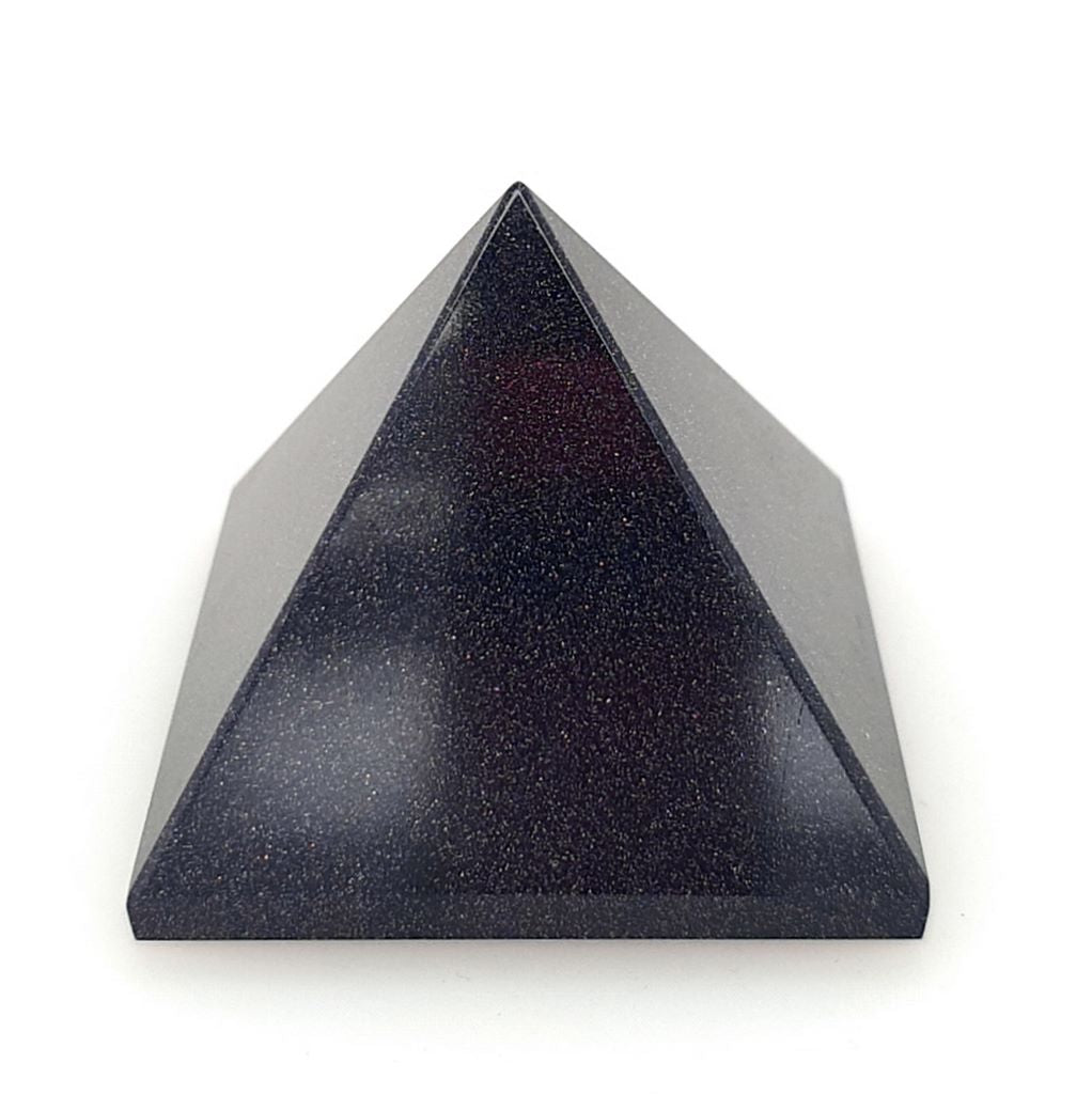 blue goldstone pyramids
